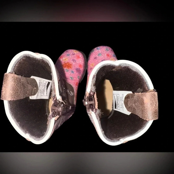 NWOT Smoky Mountain Toddler Autry Pink & Brown Boots Size 3 - Picture 3 of 7